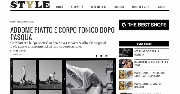 Style, Corriere della Sera – Flat Abdomen and Toned Body after Easter